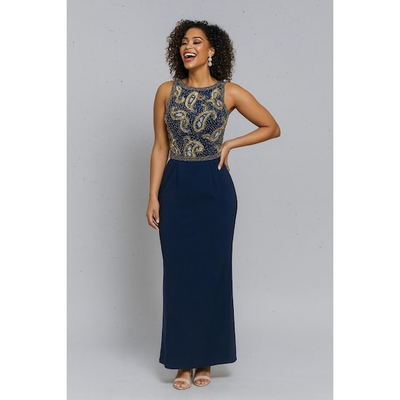 strapless open back dress Zapaka Women Blue Long Plus Size Prom Dress Mermaid Spaghetti Straps Corset Tulle Evening Party Dress with 3D Flowers, Blue / US14