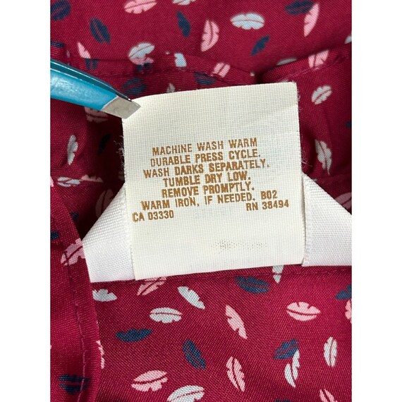 Inner Visions By Ship'n Shore Red Button Up Long … - image 7