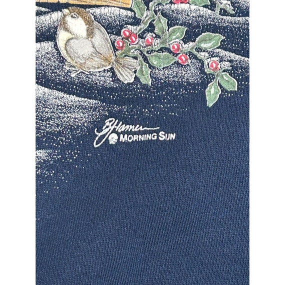Morning Sun Mock Pullover Sweatshirt Kittens Bird… - image 3