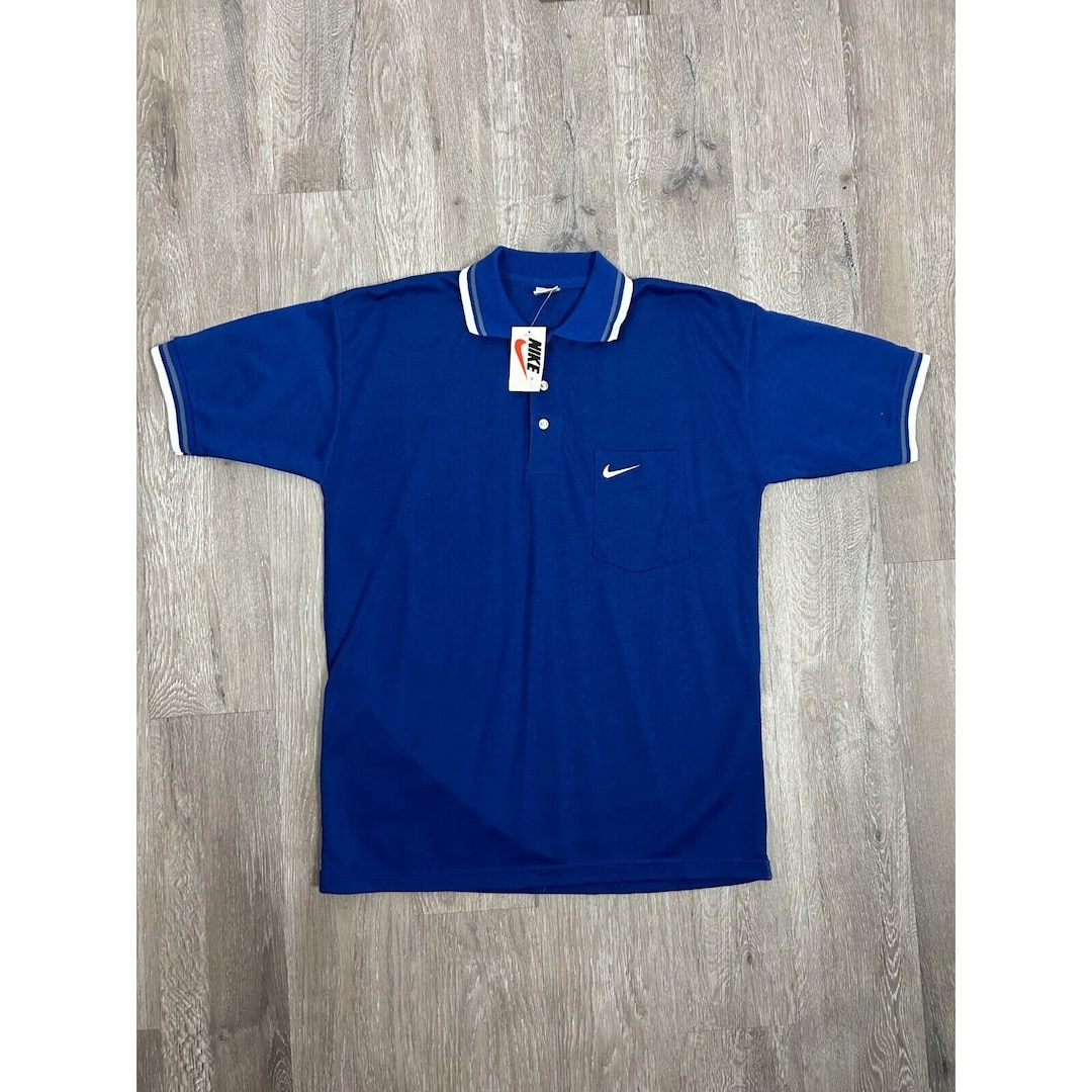 Nike Men's Royal Blue Golf Polo Shirt 100% Cotton W/ - Etsy