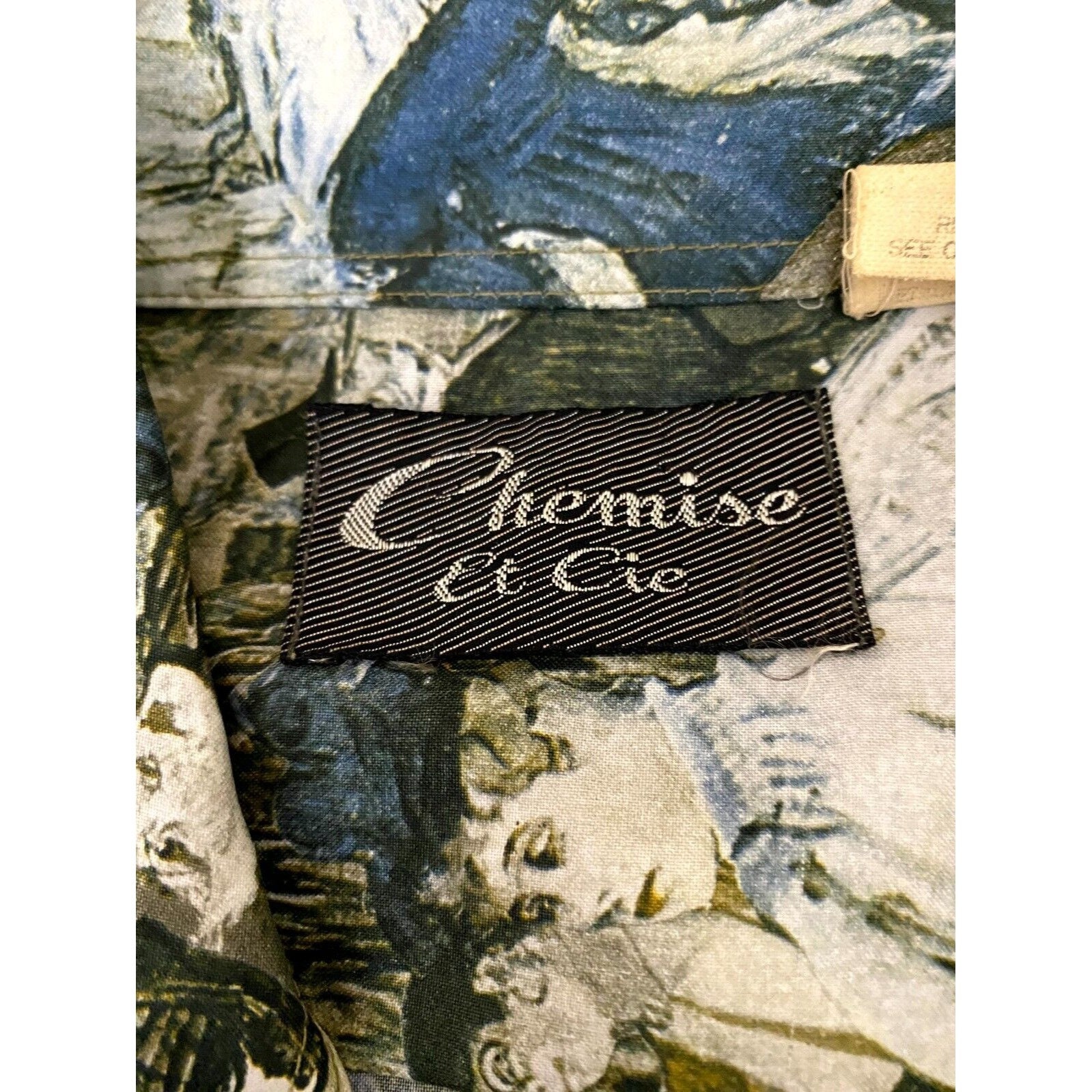 Chemise Et Cie Vintage 70s Men's Button Down Shirt Long Etsy