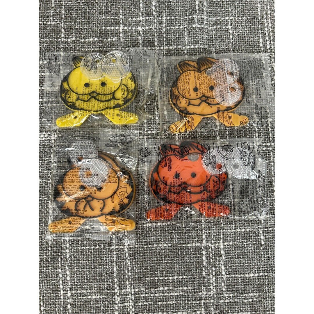 Lot of 4 Garfield Bicycle Spoke Reflectors Kellogg's Etsy