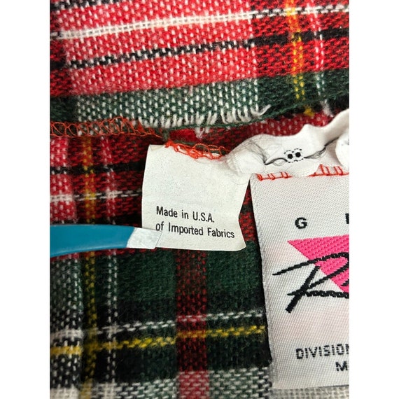 Girl Russ Imported Fabric Plaid Pleated Midi Skir… - image 5