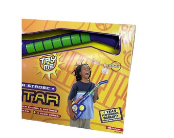 Kawasaki Music Power Strobe Guitar Toy 7 Chords Rhythms 3 Songs