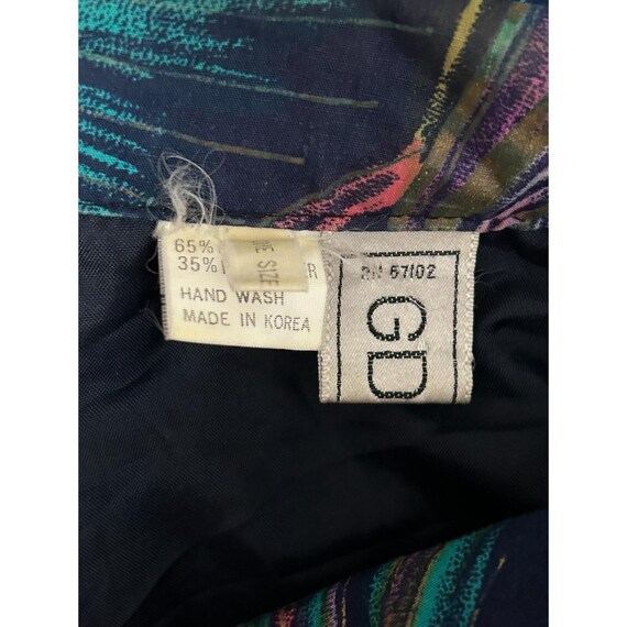 Gdt Too Button Front Shoulder Pads Jacket Swirl P… - image 5