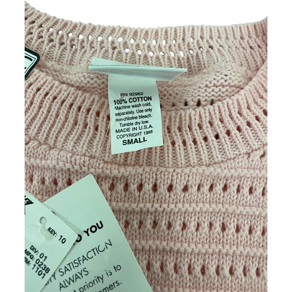 Basic Editions Pink Knitted Pullover Sweater Wome… - image 6