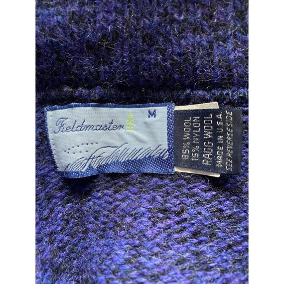 Purple Rag Wool Blend Sweater Fieldmaster Medium … - image 4