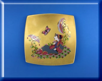 Bjorn Wiinblad Gold Dish - Very Rare Item, Unsigned