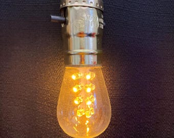 Christmas Tree Light Bulbs Novelty Clear Glass Standard Base Lighted Centerpiece Holiday Decoration