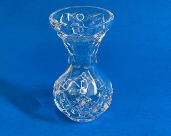Cut Crystal Bud Vase, Galway Irish Crystal, 4” Gift Box Included Perfect For Valentine Rosebuds
