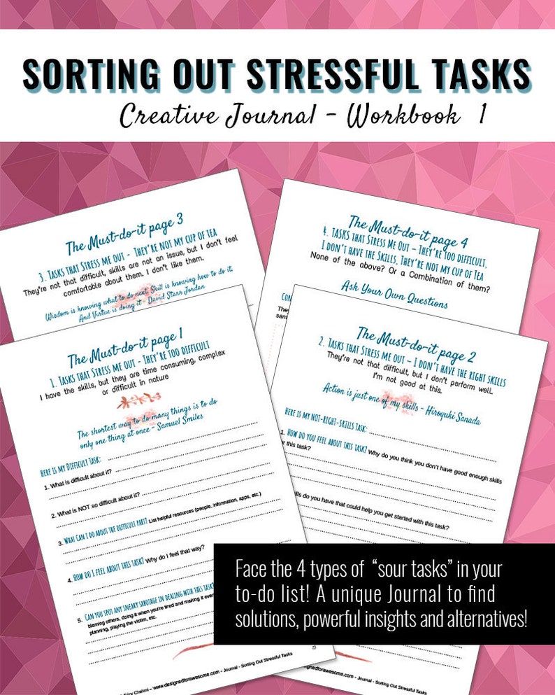 Printable Journal to Beat Stress Digital Journal Stress - Etsy Australia