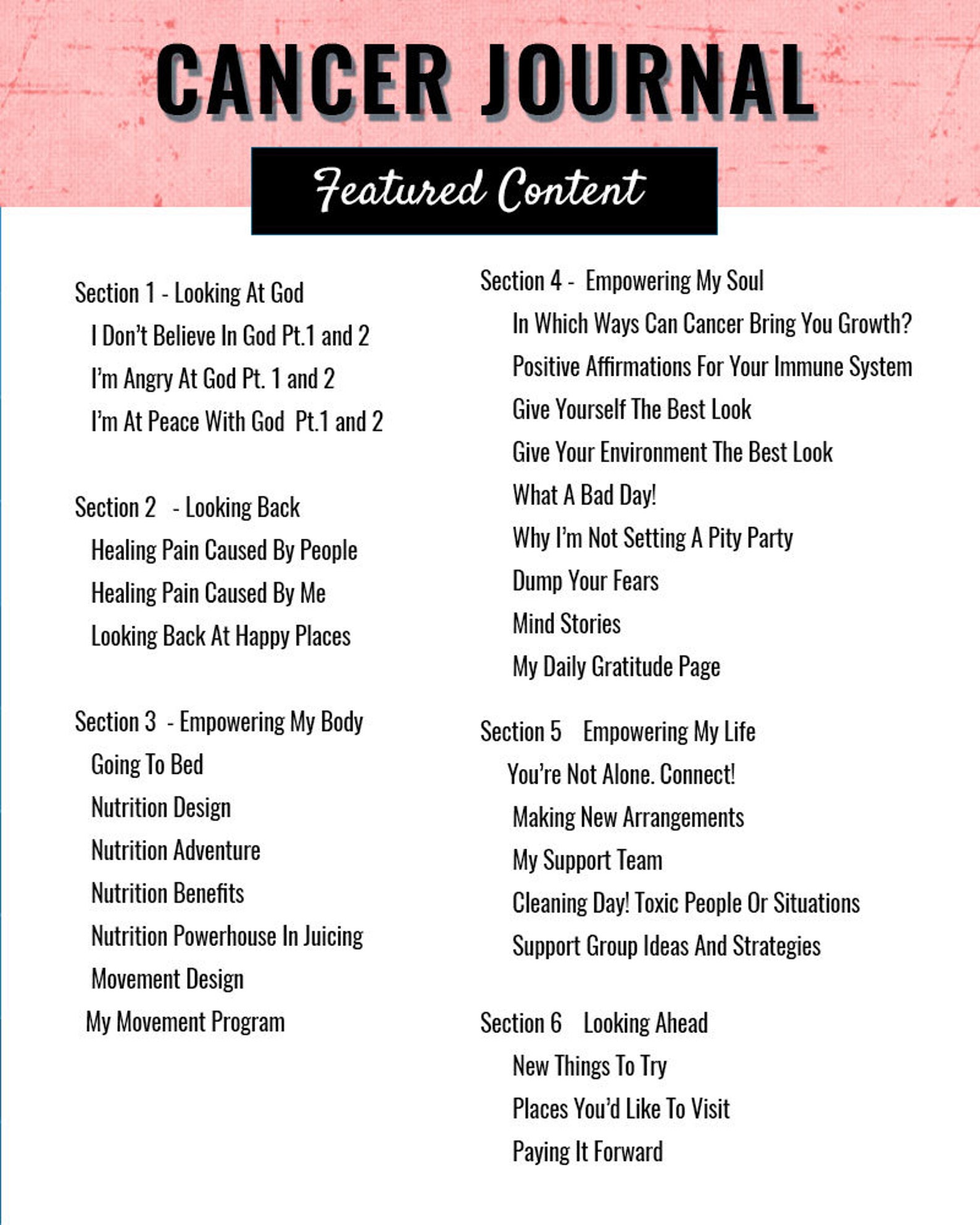 Fight Cancer Journal | Printable Journal| Inspirational Journal| Cancer ...