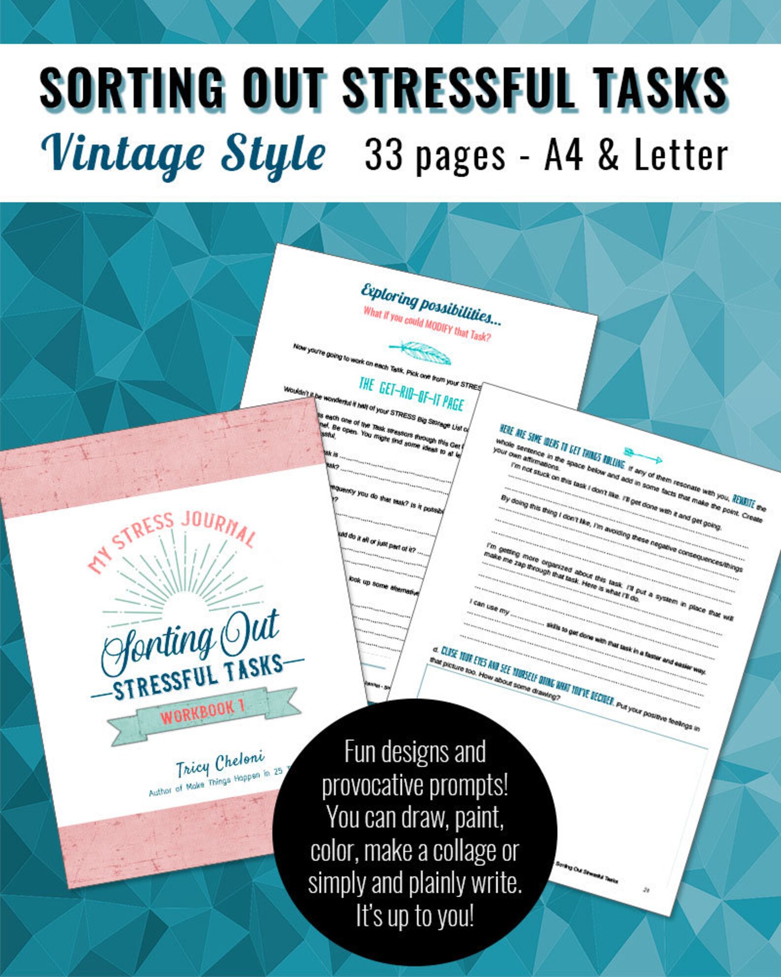 Digital Journal to Beat Stress Printable Journal Stress Management ...