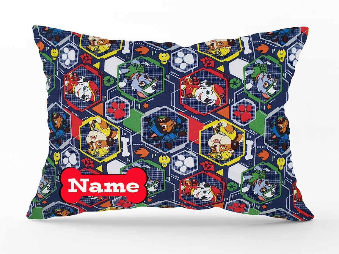 Satin Cotton Dual Sided Paw Patrol Toddler Size Pillowcase Etsy