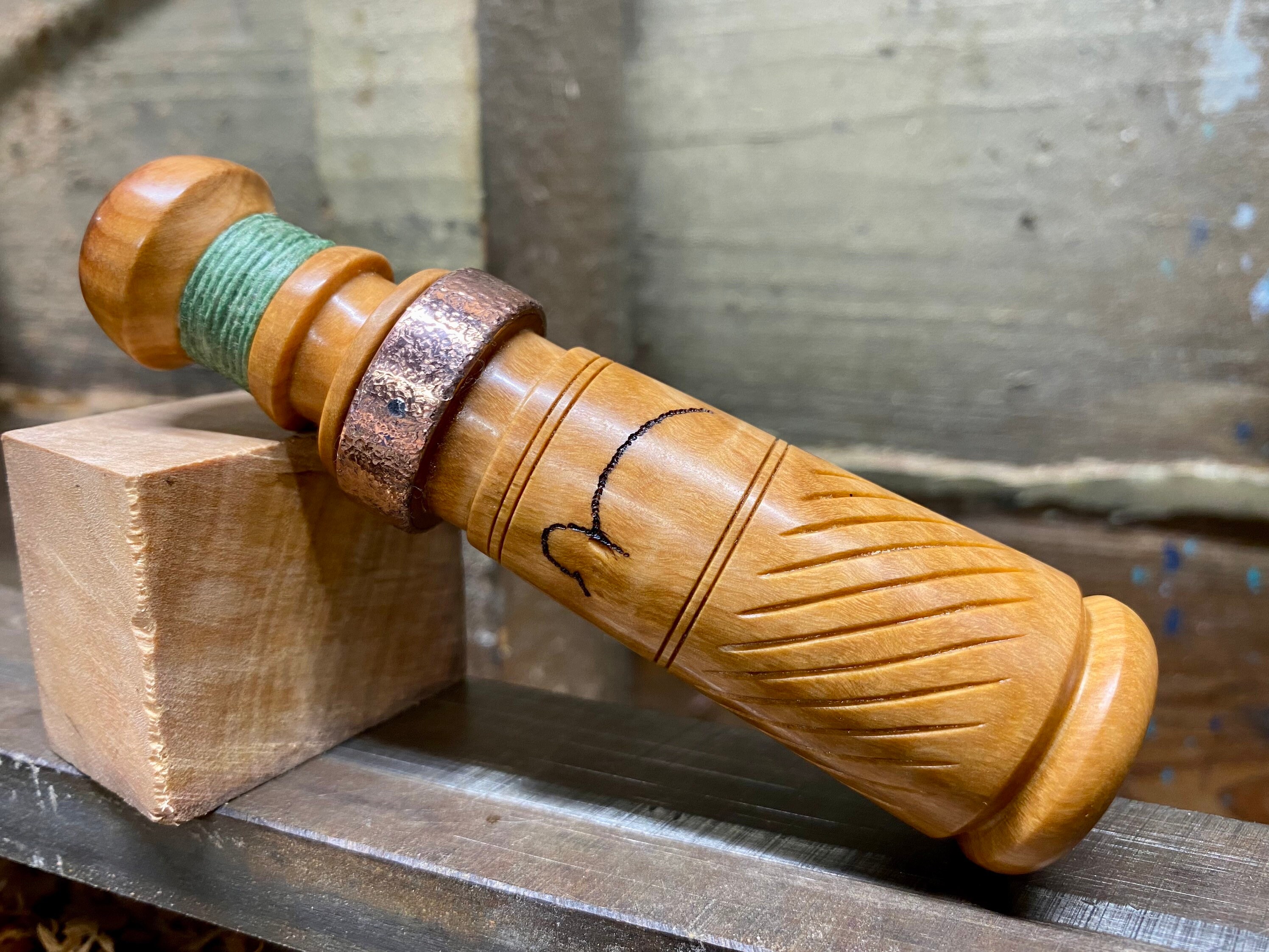 Handturned Hardwood Timber Duck Call