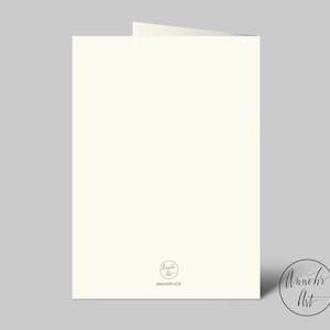 May include: Blank white card with a small circle logo in the bottom right corner that says "Anneke's Art" and the website address "www.annekes-art.de".