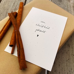 Weihnachtskarte | vom Christkind gebracht | Postkarte vom Christkind