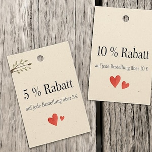Watercolor wedding card with saying, bride and groom and hearts | Folded card DIN A6 image 5