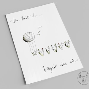 Postkarte | Taufe: Du bist du, vergiss das nie