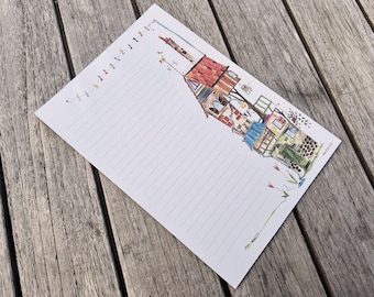 DIN A4 letter paper | "crazy house" | recycled paper | 25 sheets | lined