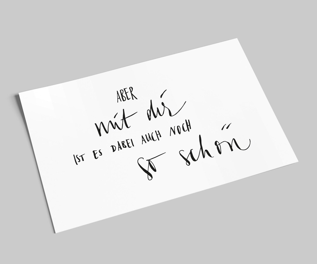 Es Ist So Schön Mit Dir Sprüche www.etsy.com