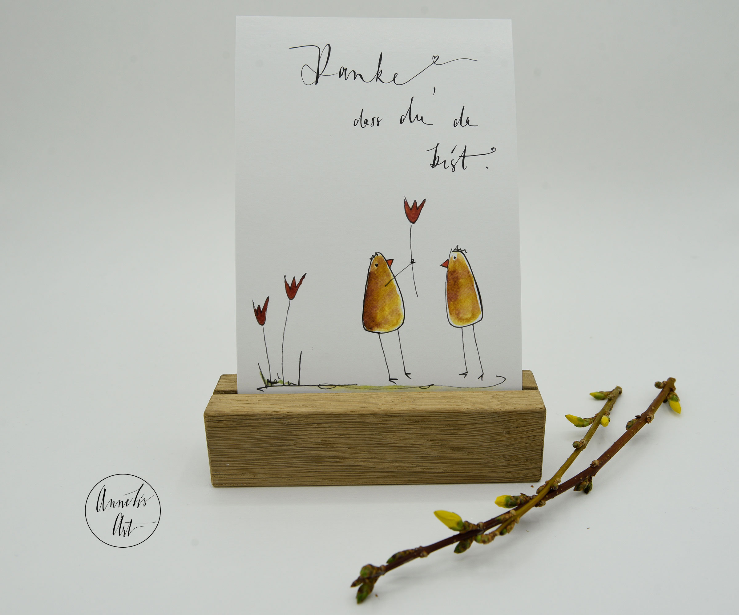 Postkarte Danke dass du da bist Etsy