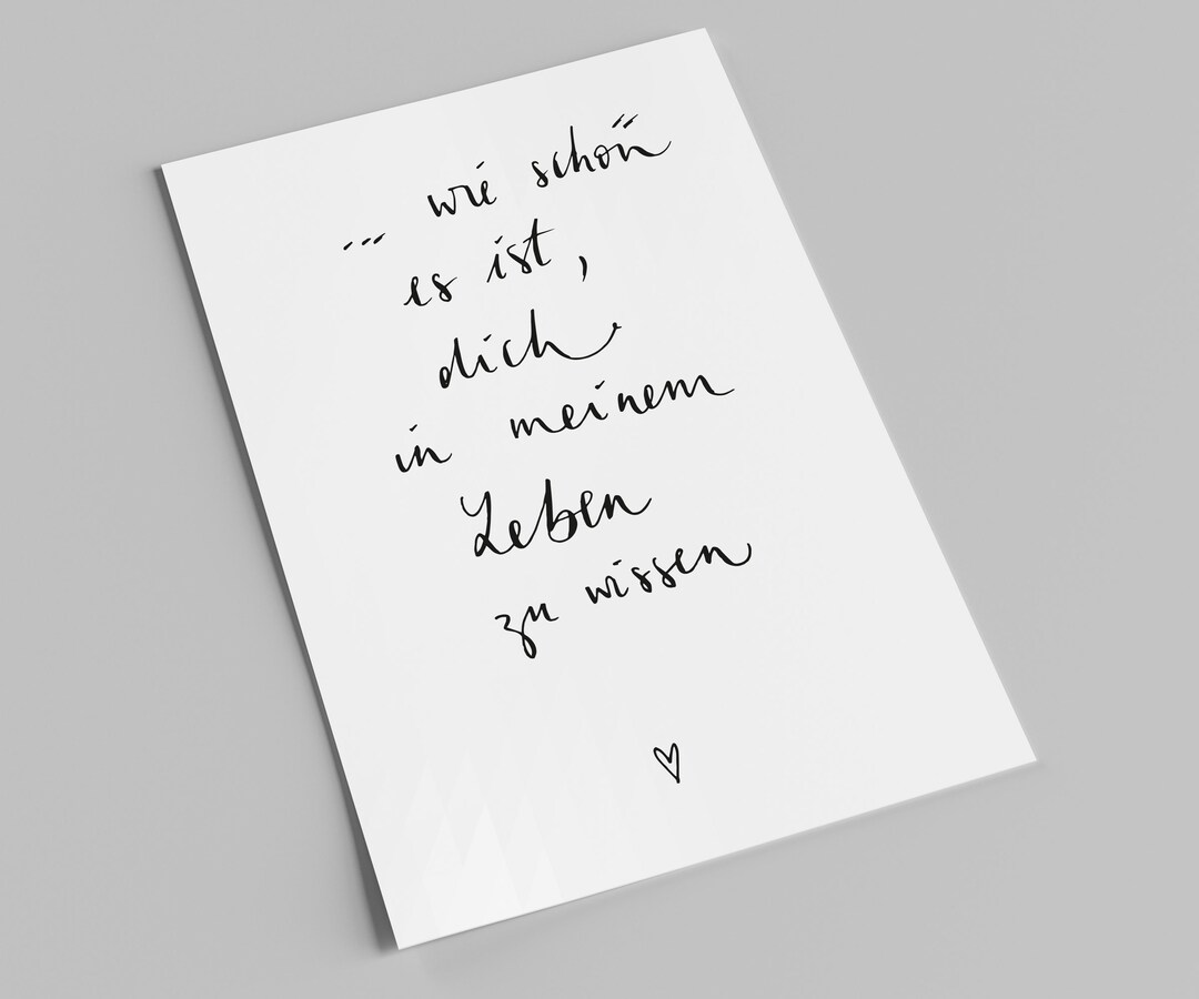 Schön Dass Du In Meinem Leben Bist www.etsy.com