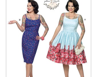 Butterick B6453 / Simplicity S9291 Gertie Retro Misses' Princess Seam Dresses Pattern (Two Sizes: A5 6-14 / E5 14-22) New/Uncut