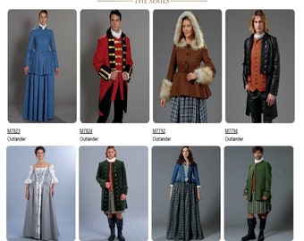 McCall&#39;s OUTLANDER: The Series - OOP Officially Licensed Costume Sewing Patterns (Choice of Ten) New/Uncut