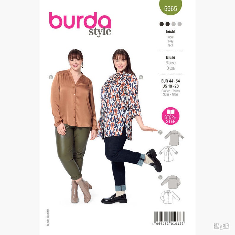 BURDA Style Plus Sized Choice of Fashion Sewing Patterns - Etsy