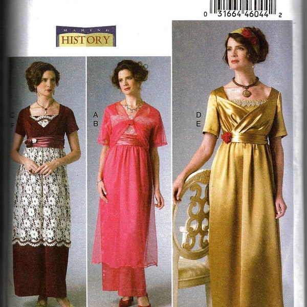 Butterick B6190 OOP Early 20th Century Georgian/Titanic/Downton Costume Sewing Pattern (Two Sizes: A5 6-14 / E5 14-22) New/Uncut