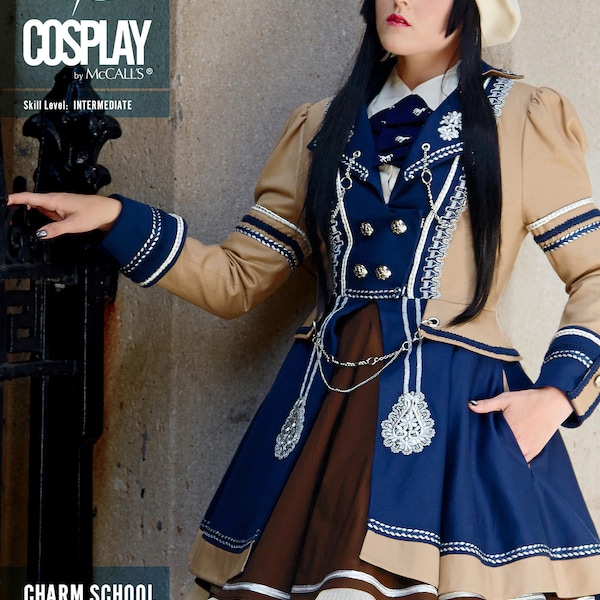 COSPLAY by McCALL'S oop M2112 CHARM SCHOOL Military Lolita Costume Sewing Pattern (Misses A5 6-14/E5 14-22) New/Uncut