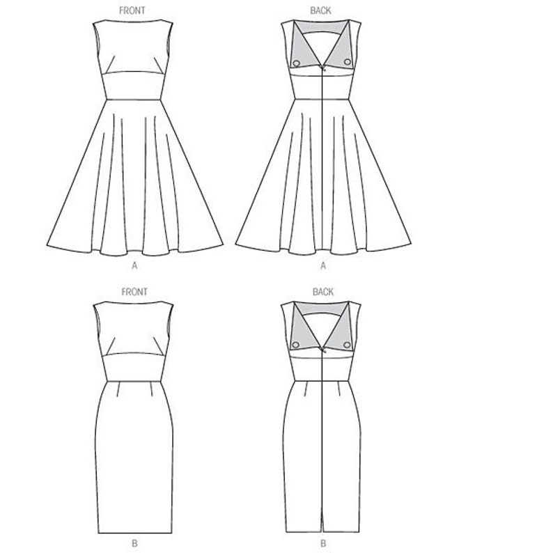 Butterick B6094 / Simplicity S9286 Gertie Retro Misses' - Etsy