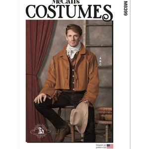 McCall&#39;s M8398 or M8399 circa 1880&#39;s Mens Historical Western Costume Sewing Patterns (Choice) New/Uncut