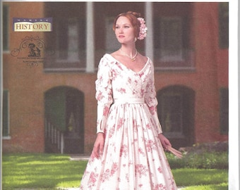 Butterick B5832 OOP 1840's Romatic Era Day Dress Costume Sewing Pattern (Two Sizes: A5 6-14 / E5 14-22) New/Uncut