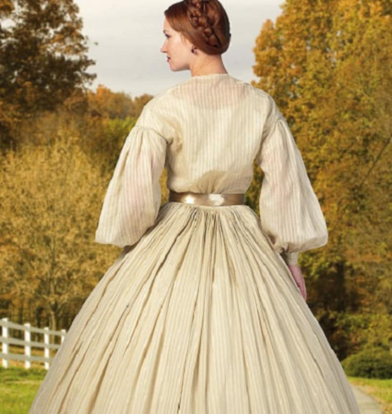 Butterick B5831 C1860 Civil War or Dickensian Hoop Dress Etsy