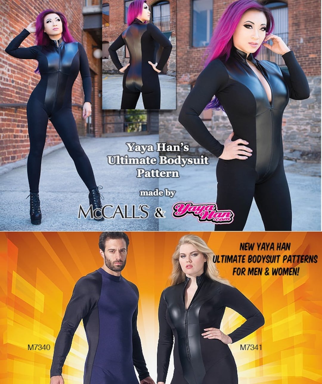 Mccall's YAYA HAN OOP Bodysuits Cosplay Costume Sewing Patterns choice of  Mens/misses/plus New/uncut -  Canada