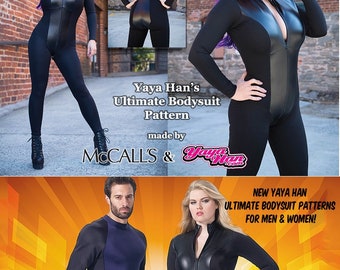 McCall&#39;s YAYA HAN OOP Bodysuits Cosplay Costume Sewing Patterns (Choice of Mens/Misses/Plus) New/Uncut