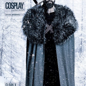 COSPLAY by McCALL&#39;S OOP M2016 CLOAK X Unisex Capes (Sz Small-2XL) New/Uncut