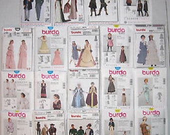 BURDA Children's Costume & Historical Sewing Patterns - most OOP