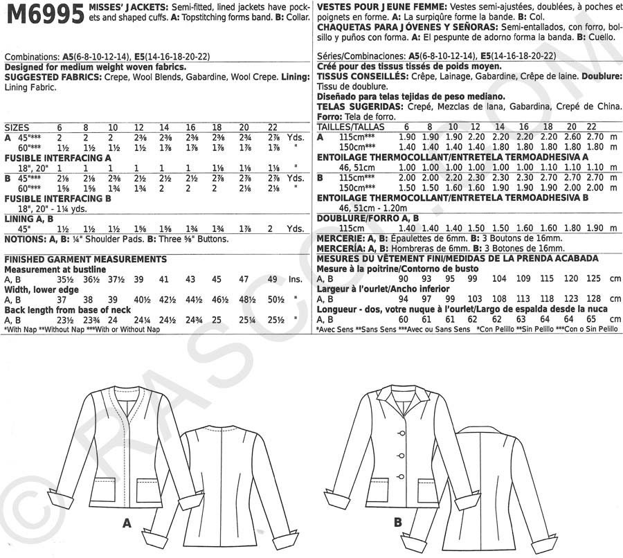 McCall's M6995 OOP Archive Collection c1933 Jacket Sewing | Etsy