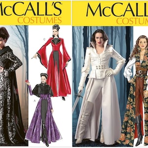 McCALL's M6818 oder M6819 Es war einmal die böse Königin oder Schneewittchen Kostüm Schnittmuster OOP