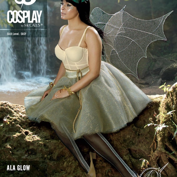 COSPLAY by McCall's oop M2104 ALA GLOW Fairy/Pixie Wings Accessories (Sz S-M-L-Xl-2Xl) New/Uncut