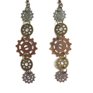 Gear Link Earrings