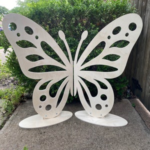 Mesmerizing 4ft Double Butterfly Wings | Butterfly Prop | Wood Cutout | Butterfly Party Decor | Mariposa de Madera