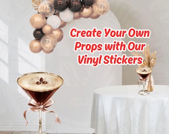 A Tini Bit Older Martini Cutout Prop, Martini Prints, DIY Martini Prop,Espresso Martini Coquette Cutout, Martini Vinyl Prints