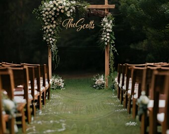 Wood Sign Cut Out - Last Name Wood Sign - Custom Wood Name Sign - Wedding Backdrop ,Wood Wedding Name Sign, Custom Wood Last Name Sign