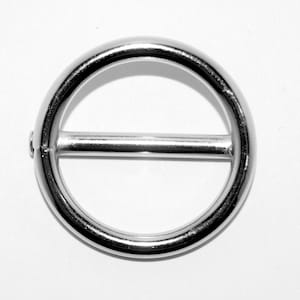 5 juntas tóricas con puente de acero niquelado de 20 mm + anillo redondo soldado imagen 1