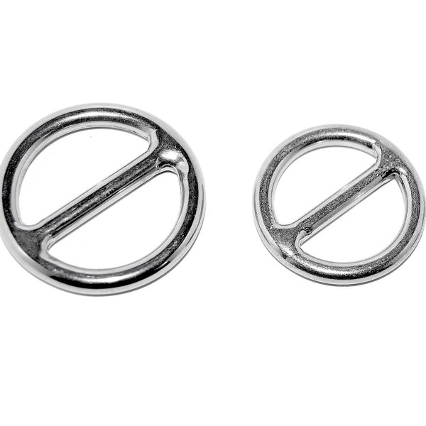 3 x O-Ring mit Steg 15mm, 20mm oder 25mm Edelstahl Rundring mit Steg