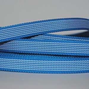 Gummiertes Gurtband 20mm breit blau/weiß